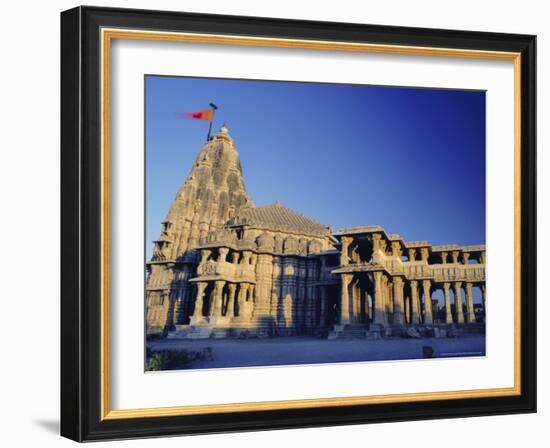 Hindu Temple of Somnath, One of the Twelve Most Sacred Siva Temples, Somnath, Gujarat State, India-John Henry Claude Wilson-Framed Photographic Print