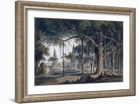 Hindu Temples at Agori, Uttar Pradesh-Thomas & William Daniell-Framed Giclee Print