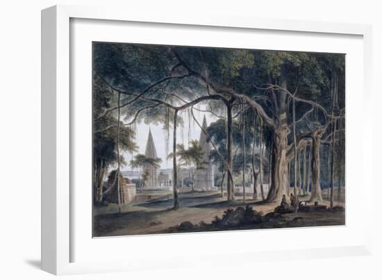 Hindu Temples at Agori, Uttar Pradesh-Thomas & William Daniell-Framed Giclee Print