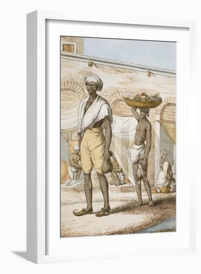 Hindu Valet or Buyer of Food-Franz Balthazar Solvyns-Framed Giclee Print