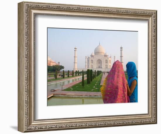 Hindu Woman at Taj Mahal, Agra, India-Bill Bachmann-Framed Photographic Print