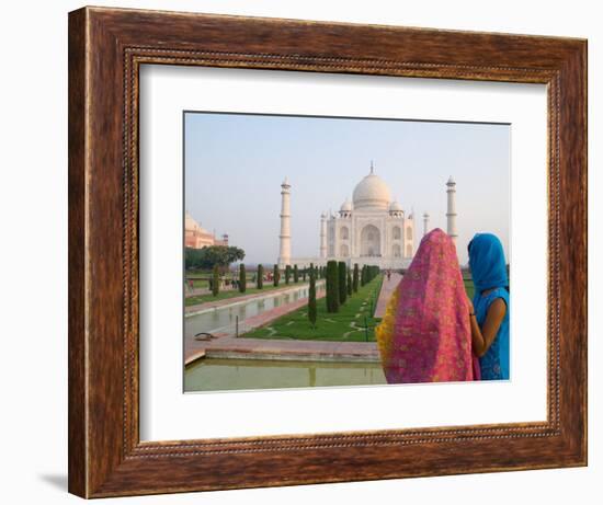 Hindu Woman at Taj Mahal, Agra, India-Bill Bachmann-Framed Photographic Print