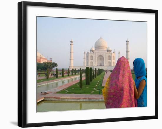 Hindu Woman at Taj Mahal, Agra, India-Bill Bachmann-Framed Photographic Print