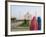 Hindu Woman at Taj Mahal, Agra, India-Bill Bachmann-Framed Photographic Print