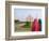 Hindu Women with Colorful Veils at the Taj Mahal, Agra, India-Bill Bachmann-Framed Photographic Print