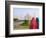 Hindu Women with Colorful Veils at the Taj Mahal, Agra, India-Bill Bachmann-Framed Photographic Print