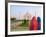 Hindu Women with Colorful Veils at the Taj Mahal, Agra, India-Bill Bachmann-Framed Photographic Print