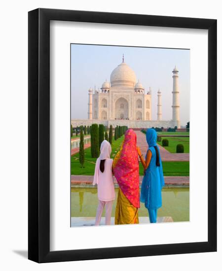 Hindu Women with Veils in the Taj Mahal, Agra, India-Bill Bachmann-Framed Photographic Print