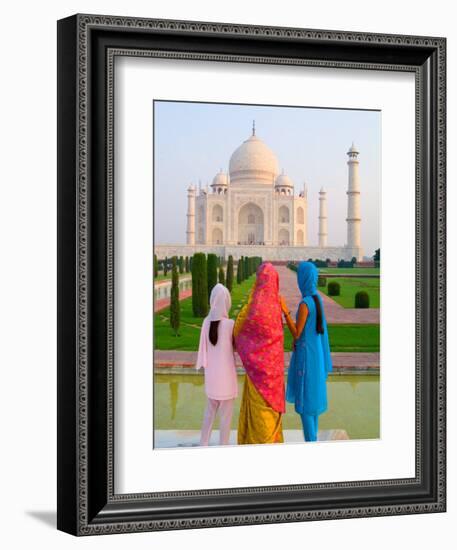 Hindu Women with Veils in the Taj Mahal, Agra, India-Bill Bachmann-Framed Photographic Print