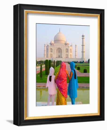 Hindu Women with Veils in the Taj Mahal, Agra, India-Bill Bachmann-Framed Photographic Print