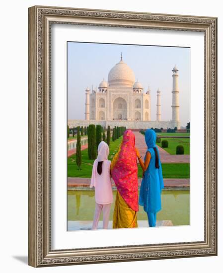 Hindu Women with Veils in the Taj Mahal, Agra, India-Bill Bachmann-Framed Photographic Print