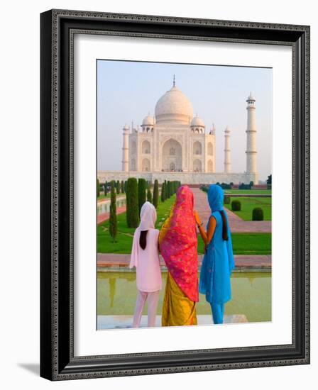 Hindu Women with Veils in the Taj Mahal, Agra, India-Bill Bachmann-Framed Photographic Print