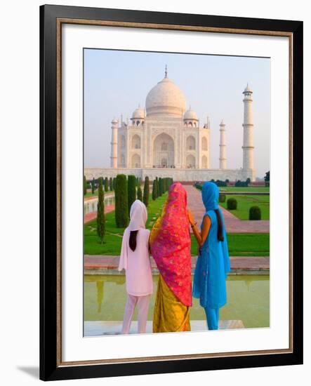 Hindu Women with Veils in the Taj Mahal, Agra, India-Bill Bachmann-Framed Photographic Print