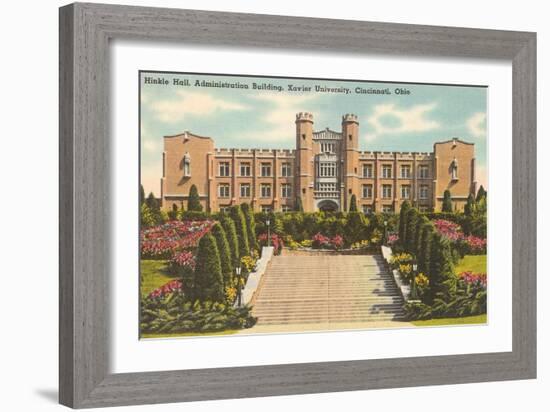 Hinkle Hall, Xavier University, Cincinnati-null-Framed Art Print