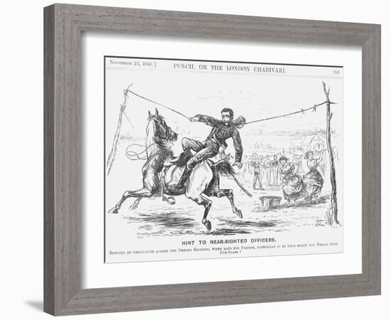 Hint to Near-Sighted Officers, 1867-Georgina Bowers-Framed Giclee Print