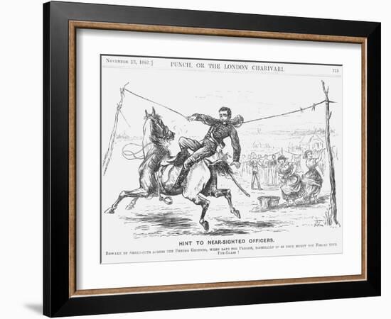 Hint to Near-Sighted Officers, 1867-Georgina Bowers-Framed Giclee Print