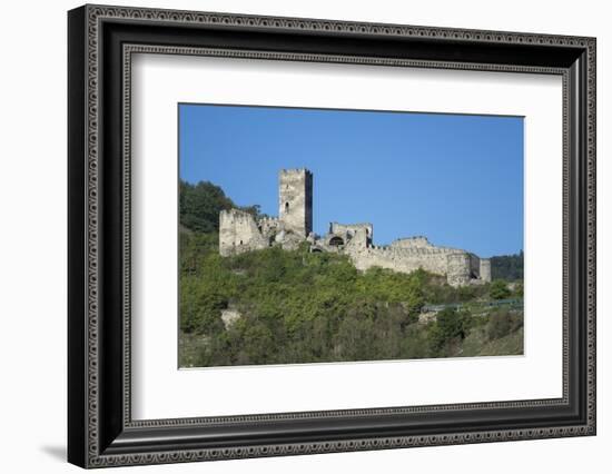 Hinterhaus castle ruins, Spitz, Wachau Valley, UNESCO World Heritage Site, Lower Austria, Austria, -Rolf Richardson-Framed Photographic Print