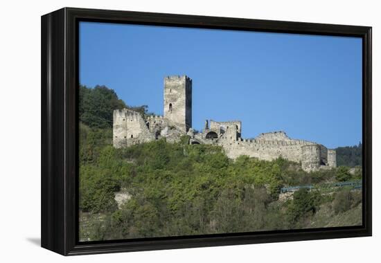 Hinterhaus castle ruins, Spitz, Wachau Valley, UNESCO World Heritage Site, Lower Austria, Austria, -Rolf Richardson-Framed Premier Image Canvas