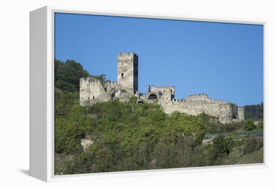 Hinterhaus castle ruins, Spitz, Wachau Valley, UNESCO World Heritage Site, Lower Austria, Austria, -Rolf Richardson-Framed Premier Image Canvas