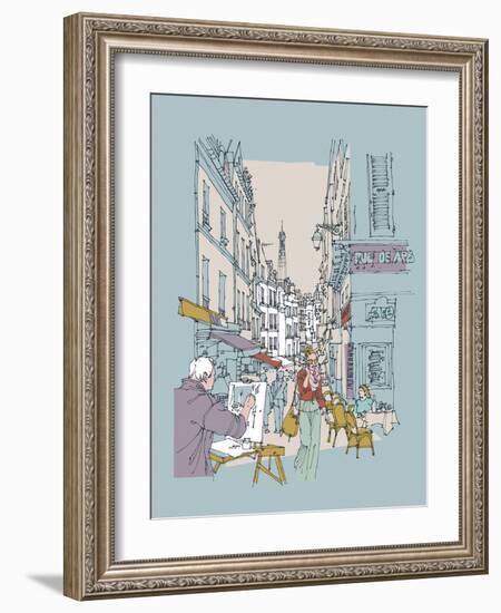 Hinterland Paris-Ken Hurd-Framed Giclee Print