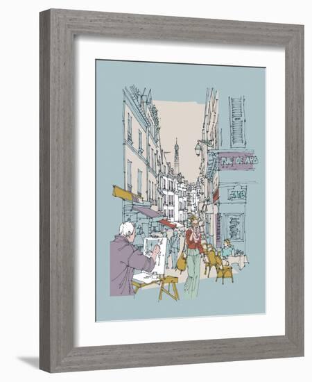 Hinterland Paris-Ken Hurd-Framed Giclee Print