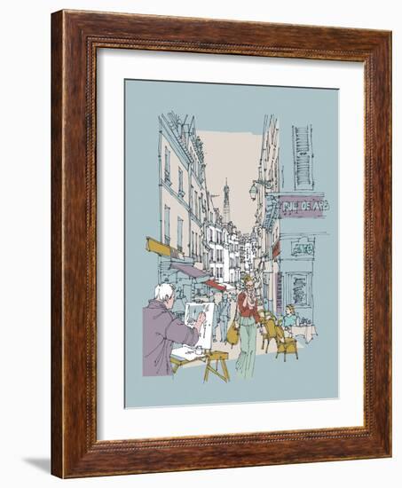 Hinterland Paris-Ken Hurd-Framed Giclee Print