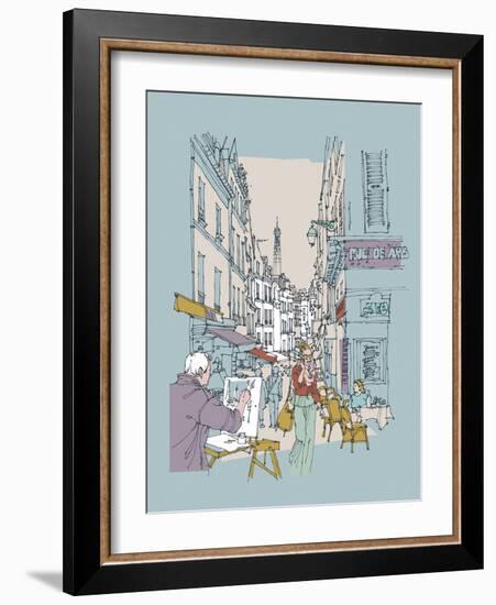 Hinterland Paris-Ken Hurd-Framed Giclee Print