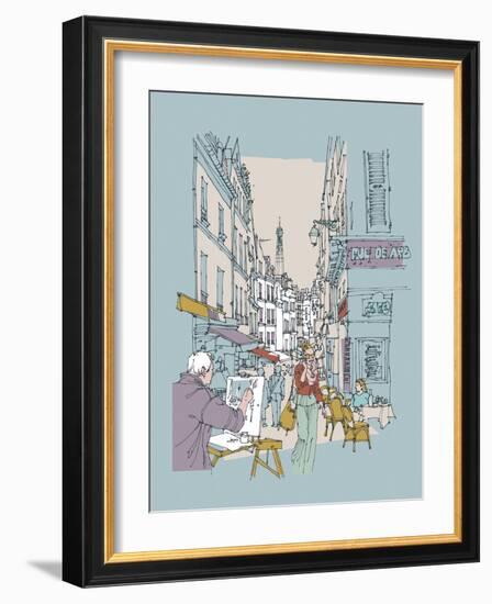 Hinterland Paris-Ken Hurd-Framed Giclee Print