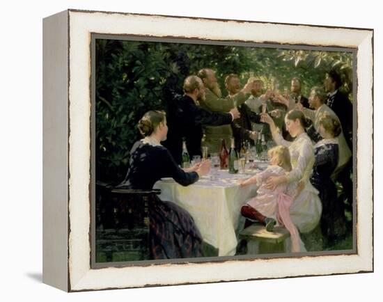 Hip Hip Hurrah! Artists' Party at Skagen, 1888-Peder Severin Kröyer-Framed Premier Image Canvas