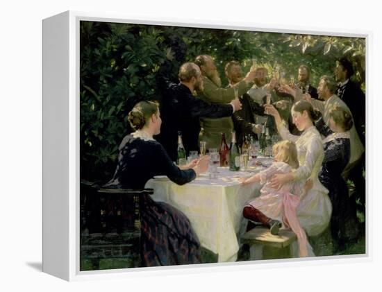 Hip Hip Hurrah! Artists' Party at Skagen, 1888-Peder Severin Kröyer-Framed Premier Image Canvas