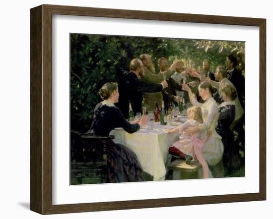 Hip Hip Hurrah! Artists' Party at Skagen, 1888-Peder Severin Kröyer-Framed Giclee Print