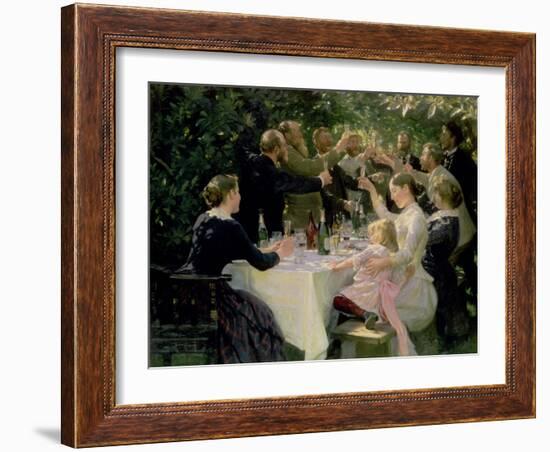 Hip Hip Hurrah! Artists' Party at Skagen, 1888-Peder Severin Kröyer-Framed Giclee Print