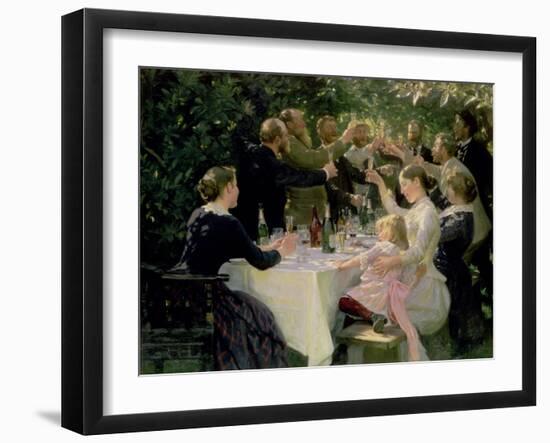 Hip Hip Hurrah! Artists' Party at Skagen, 1888-Peder Severin Kröyer-Framed Giclee Print