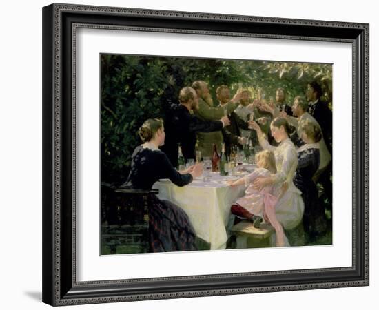 Hip Hip Hurrah! Artists' Party at Skagen, 1888-Peder Severin Kröyer-Framed Giclee Print