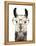 Hip Llama III-Victoria Borges-Framed Stretched Canvas