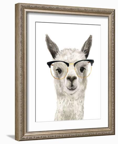 Hip Llama IV-Victoria Borges-Framed Art Print