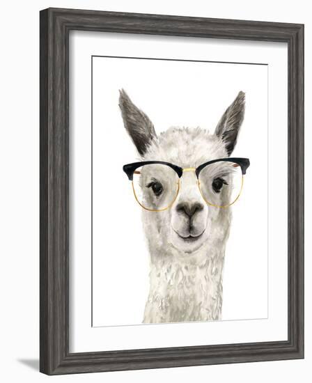 Hip Llama IV-Victoria Borges-Framed Art Print