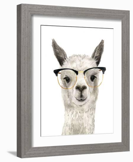 Hip Llama IV-Victoria Borges-Framed Art Print