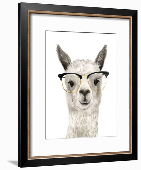 Hip Llama IV-Victoria Borges-Framed Art Print