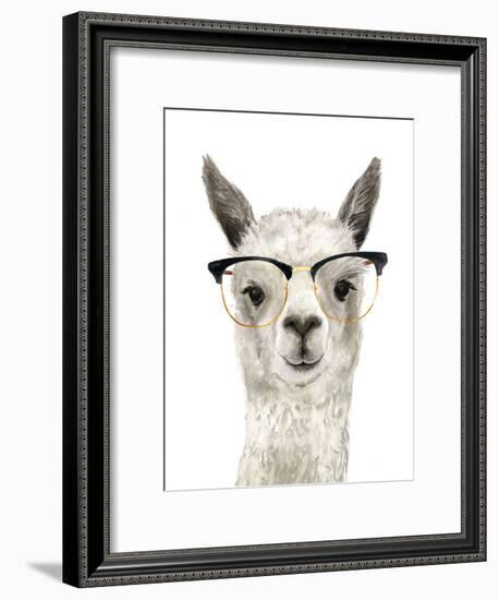 Hip Llama IV-Victoria Borges-Framed Art Print