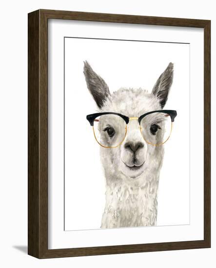 Hip Llama IV-Victoria Borges-Framed Art Print