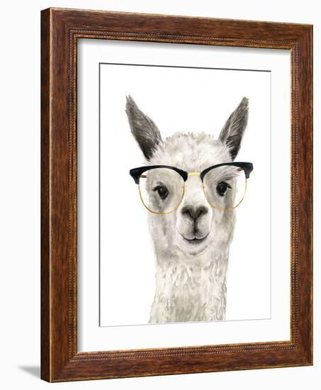 Hip Llama IV-Victoria Borges-Framed Art Print