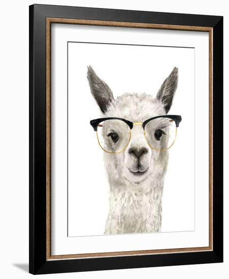 Hip Llama IV-Victoria Borges-Framed Art Print