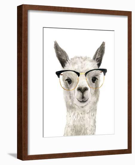 Hip Llama IV-Victoria Borges-Framed Art Print