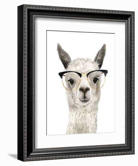 Hip Llama IV-Victoria Borges-Framed Premium Giclee Print