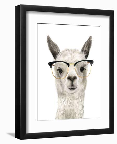 Hip Llama IV-Victoria Borges-Framed Art Print