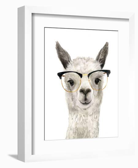 Hip Llama IV-Victoria Borges-Framed Art Print