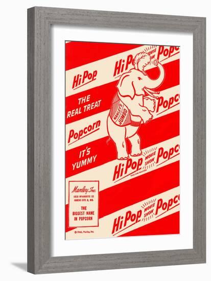Hipop Movie Show Popcorn - the Real Treat-null-Framed Premium Giclee Print