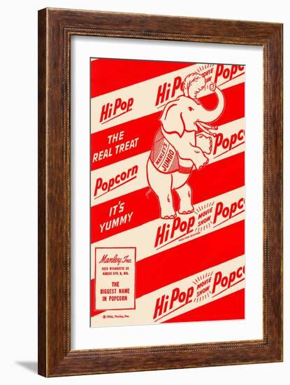 Hipop Movie Show Popcorn - the Real Treat-null-Framed Premium Giclee Print