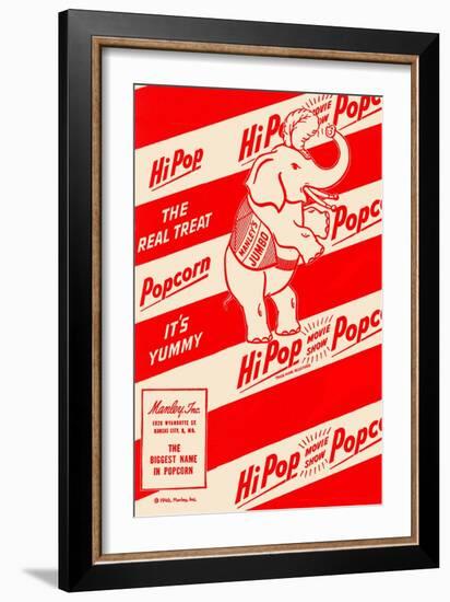 Hipop Movie Show Popcorn - the Real Treat-null-Framed Premium Giclee Print